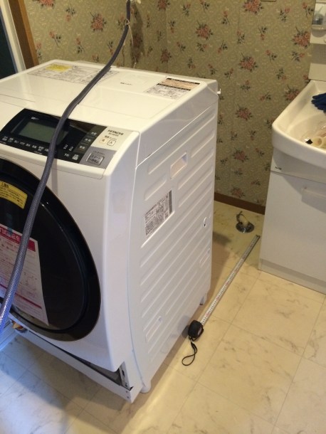 上尾市K様邸洗濯機取付工事